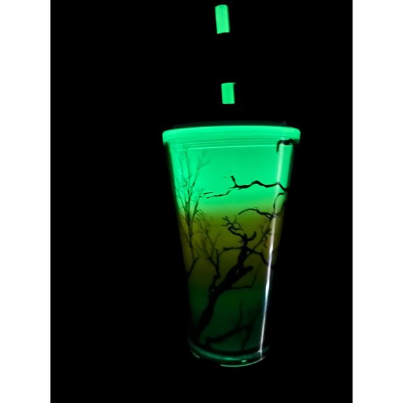 Starbucks Fall Halloween 2022 Raven’s Perch Glow in the Dark 16oz Tumbler Grande - Picture 10 of 11
